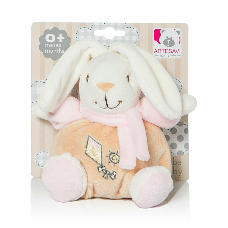 Rabbit Rattle 15Cm Pink