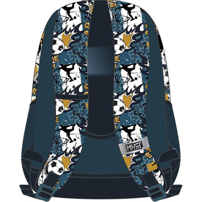 Follow The Dreams Football school bag 3 zip fit A4