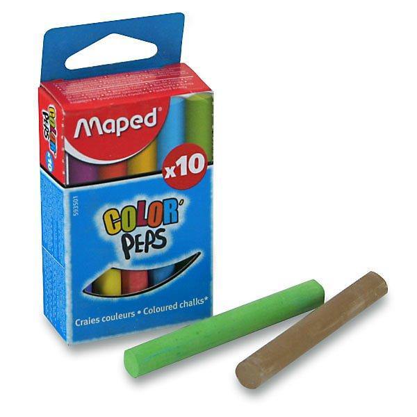 Coloured Chalk X10 Colour Peps