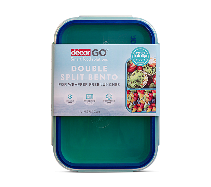 DECOR DOUBLE SPLIT BENTO LUNCH BOX