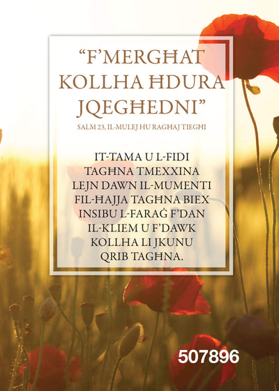 F'Mergħat Kollha Ħdura Jqegħedni