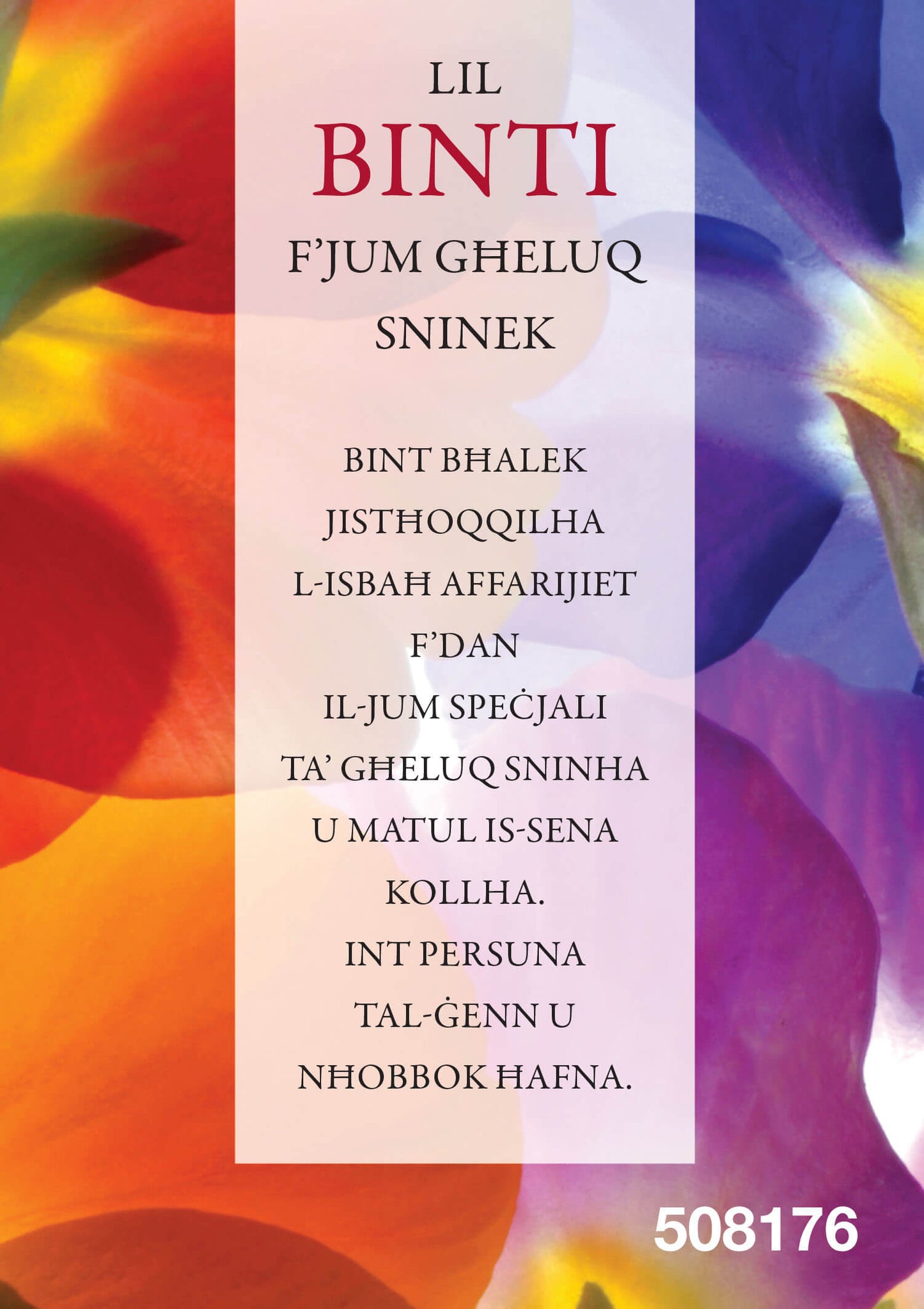 Lil Binti F'Jum Għeluq Sninek