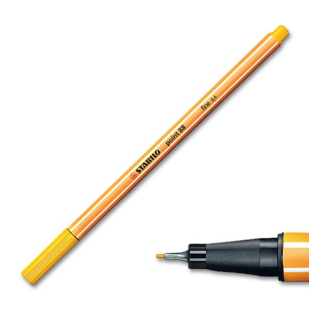 Stabilo Point 88 Fineliner Pen Yellow