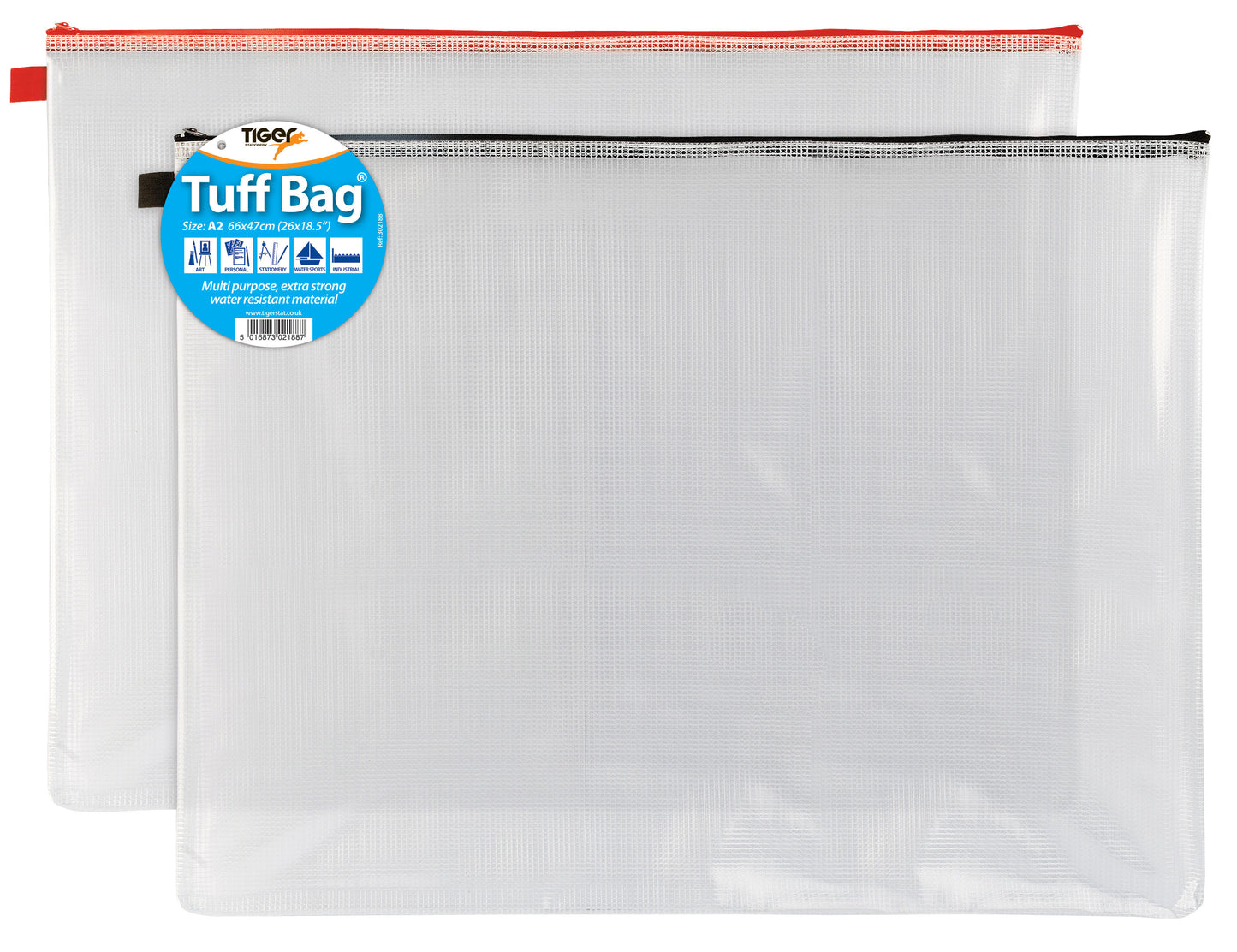 Clear Mesh Bag A2 With Zip