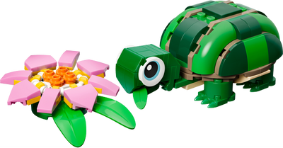 LEGO Creator 3-in-1 Turtle With A Water Lily Flower 31377