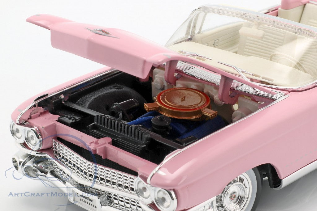 Maisto 1:18 1959 Cadillac Eldorado Biarritz Pink Diecast Model