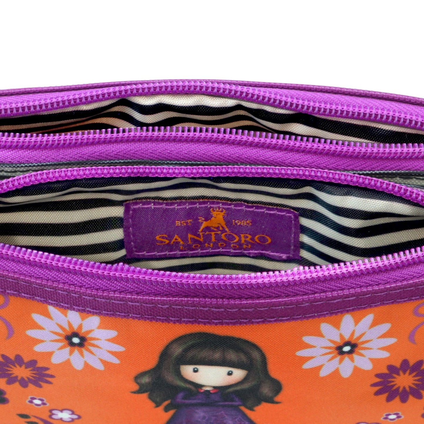 Gorjuss Pencil Case Double Orange