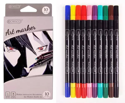 Double-Sided Art Markers x10 Colors