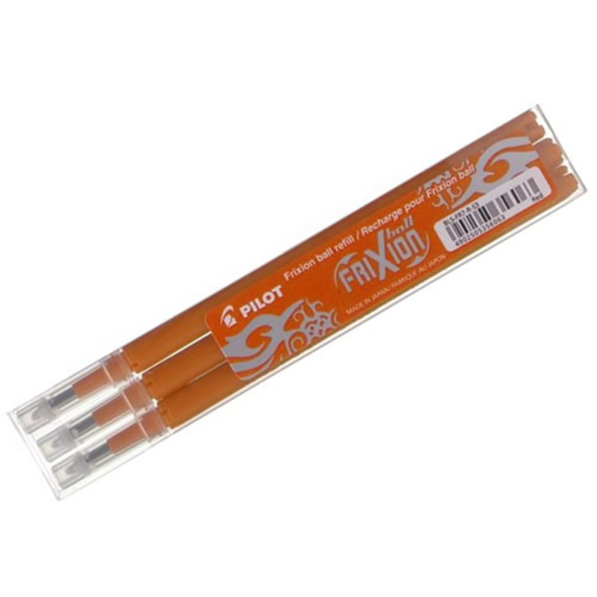 Frixion Refill 07 Orange Pkt X3 Refills