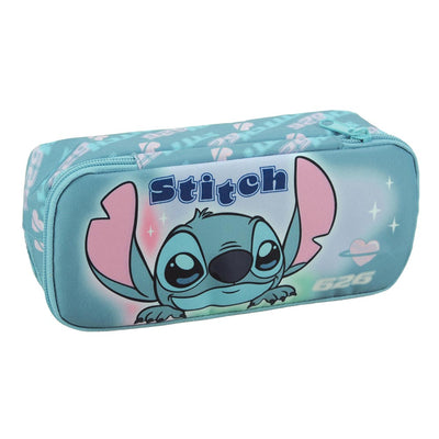 Disney Stitch Brush It Out Oval 2 zipp Pencil Case