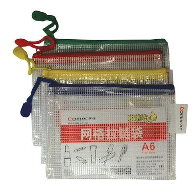 Transperant mesh zip bag A6 - 17 x 12cm