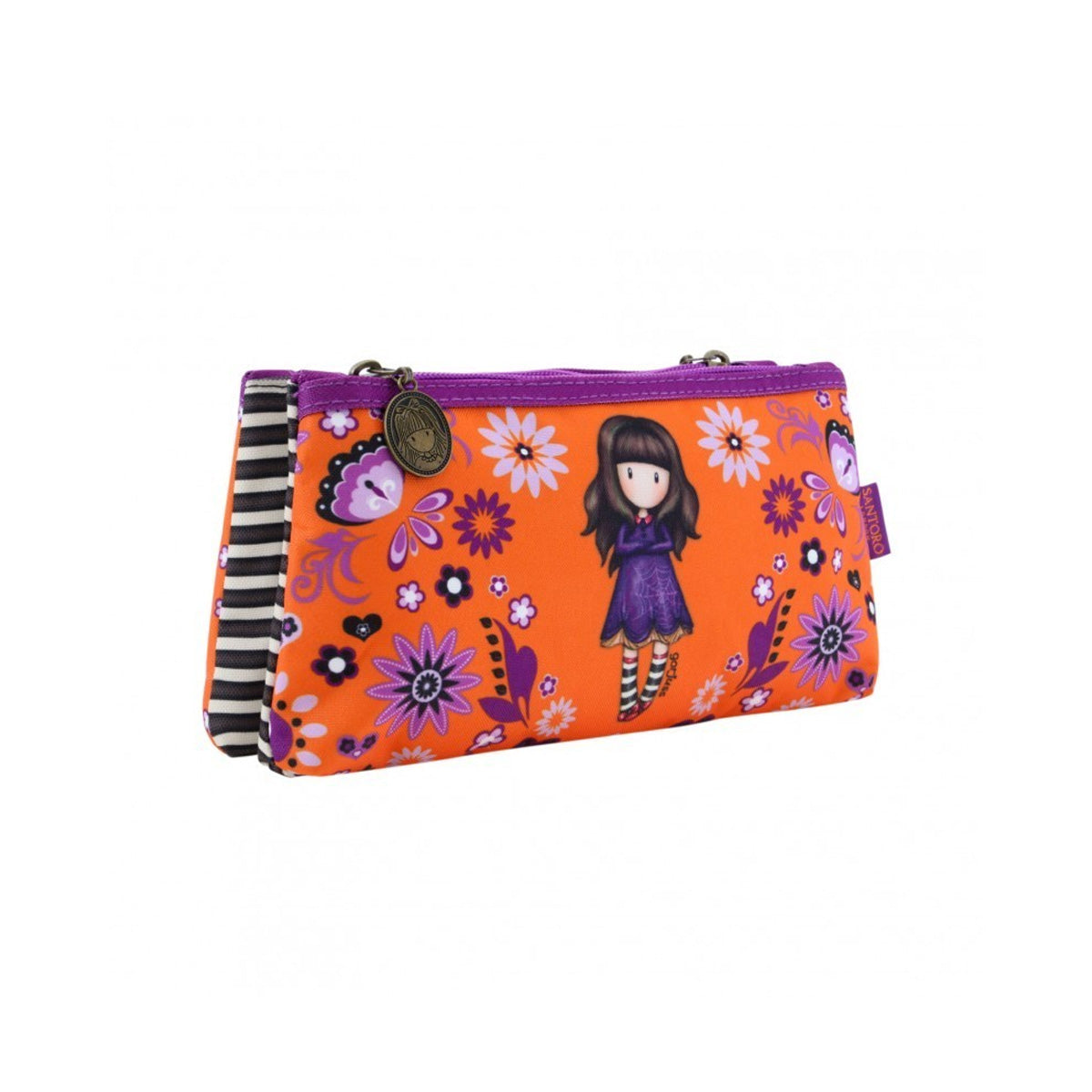 Gorjuss Pencil Case Double Orange