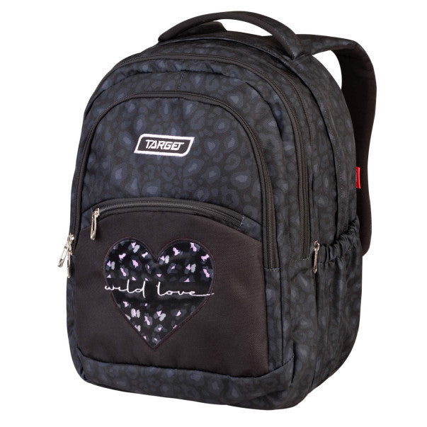Target 2-in-1 Curved Wild Love School Backpack 2 Large compartments