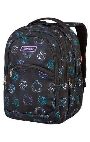 Target School Bag Curved Colour Flow - 2 In 1 Bag - 3 Zip Fit A4