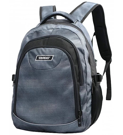 Target School Bag Black - 2 Zip Fit A4