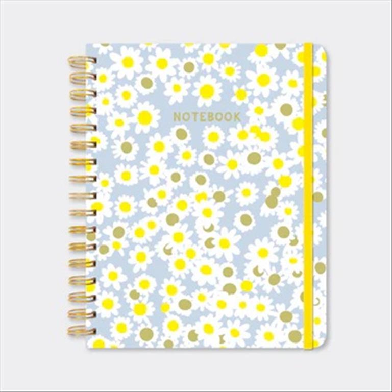Spiral A5 note book Flowers