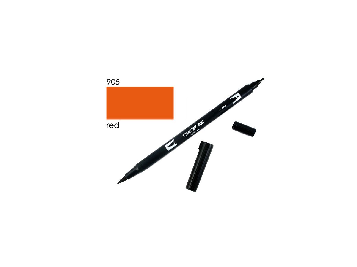 Tombow Dual Brush Pen Red 905