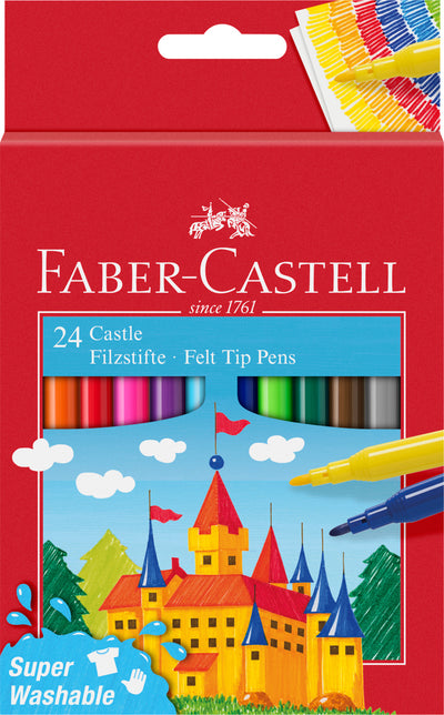 Faber Castell Felt Tip Pens Pkt x 24