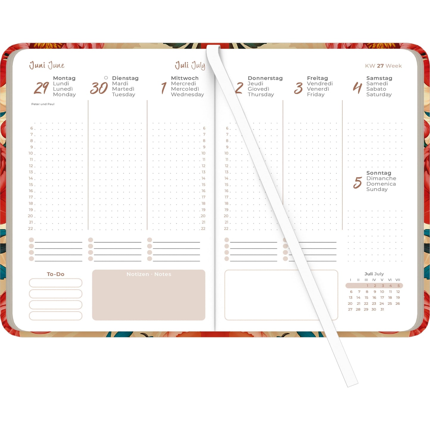 Lady Journal Animal Print 2026 A6 Pocket Calendar