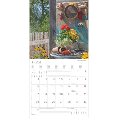 Calendar 2026 Garden and decorations 30x30cm