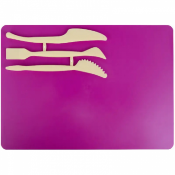 Classic Modeling Board 180x250 mm with 3 Tools - Pink