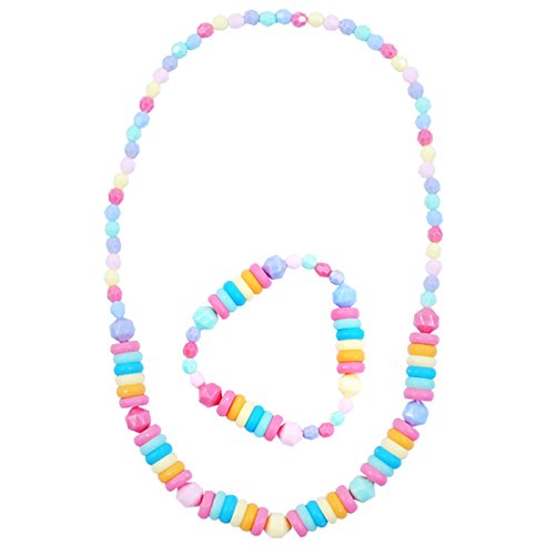 Pink Poppy Pastel Necklace And Bracelet