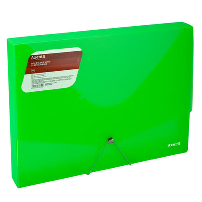Plastic box file A4 3cm Green