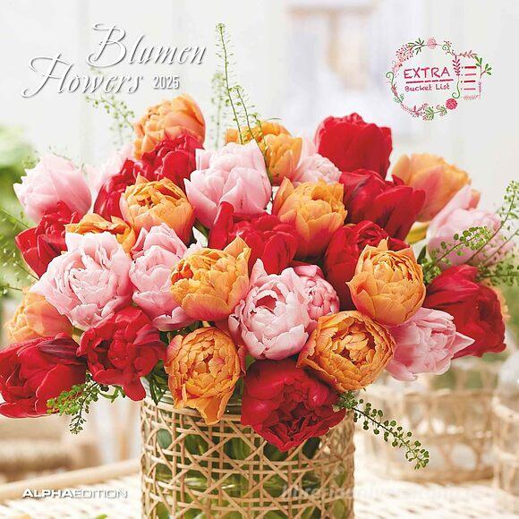 Alpha Edition 30 X 30 Cm Calendar 2025 - Flowers