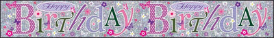 Party Banner Happy Birthday 2.5 mtrs