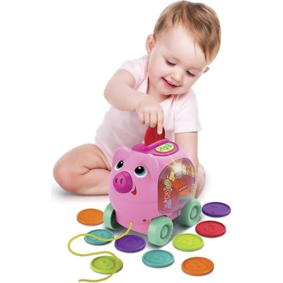 Winfun Pull Along Counting Piggy Bank