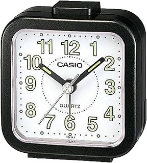 Casio Analog Square Alarm Clock Black