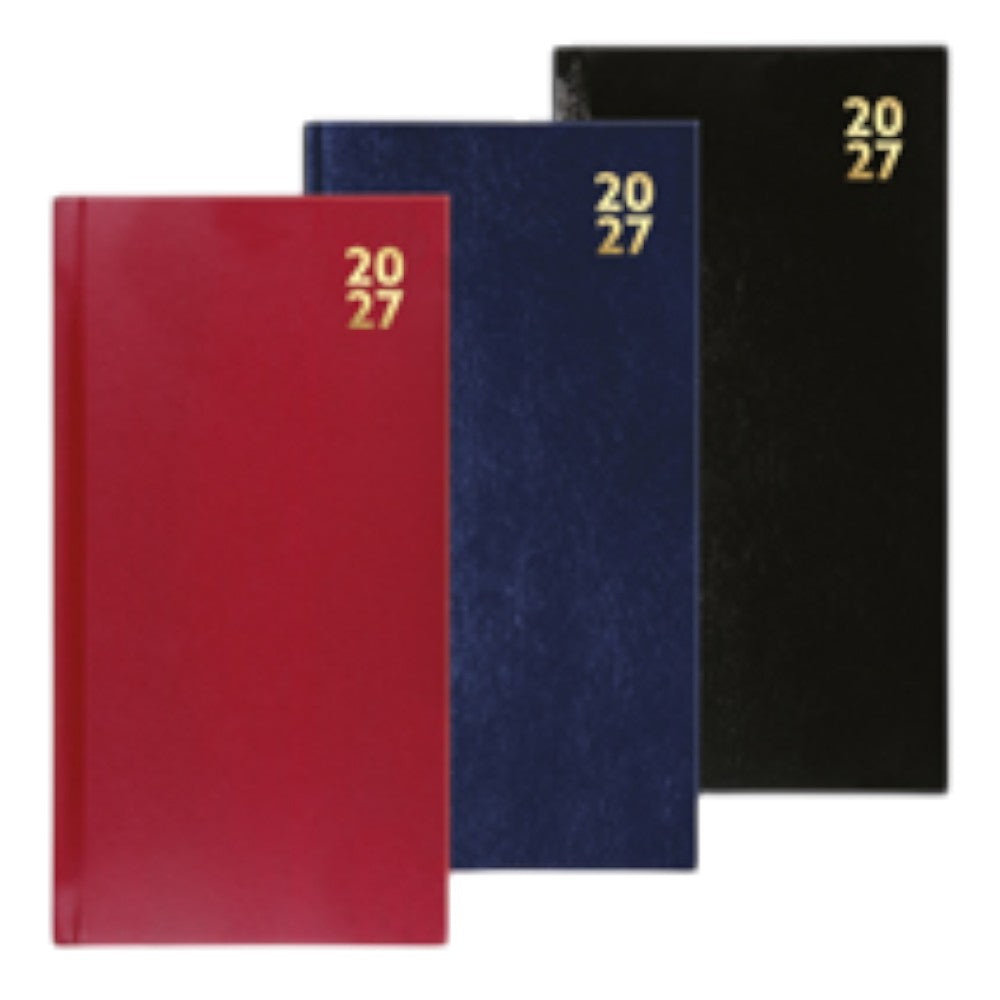 Slim Diary Hard Cover 2027 - 1 week on 2 pages