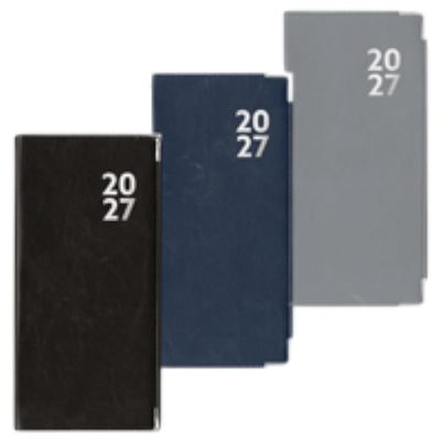 Slim Diary Soft Cover 2027 - 1 week on 2 pages