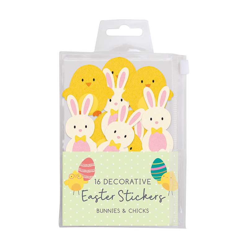 Easter decorations Felt stickers Bunnys and Chicks