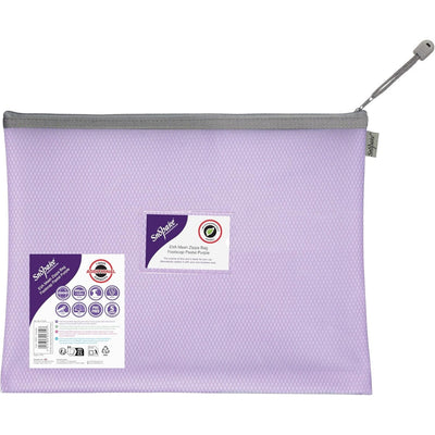 Foolscap Snopake EVA Mesh Zippa Bag - Pastel Purple