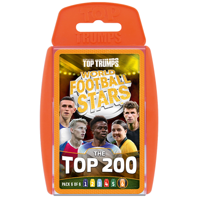 World Football Stars Top 200 - Pack 6 Top Trumps Card Game