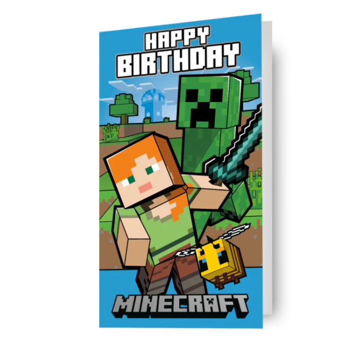 Happy Birthday Card - Minecraft
