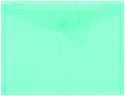 Button A5 Envelope Transparent Green