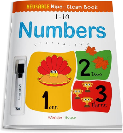 Reusable Wipe And Clean Book 1-10 Numbers