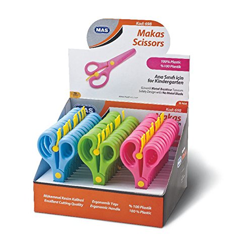 Plastic Scissors With Spring