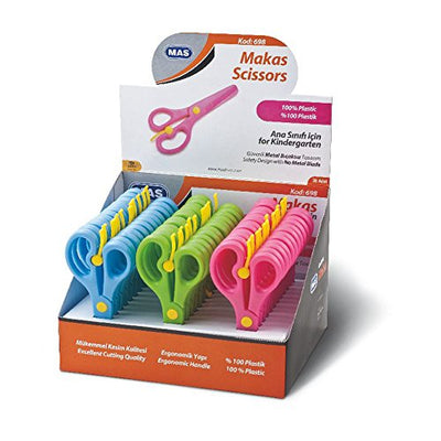 Plastic Scissors With Spring