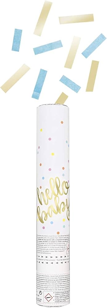 Blue Confetti Cannon 30 cm
