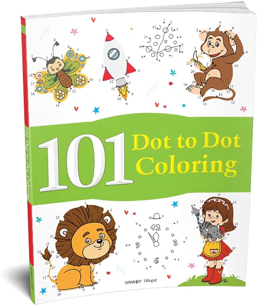 Fun Activity Book - 101 Dot To Dot Coloring