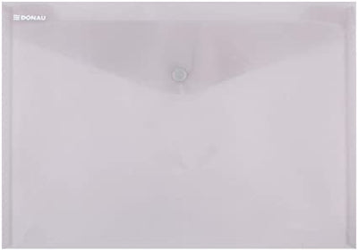 Button A4 Envelope Transparent Black