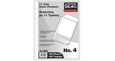 Punch Pocket Packet By 100 A4 40 Mic