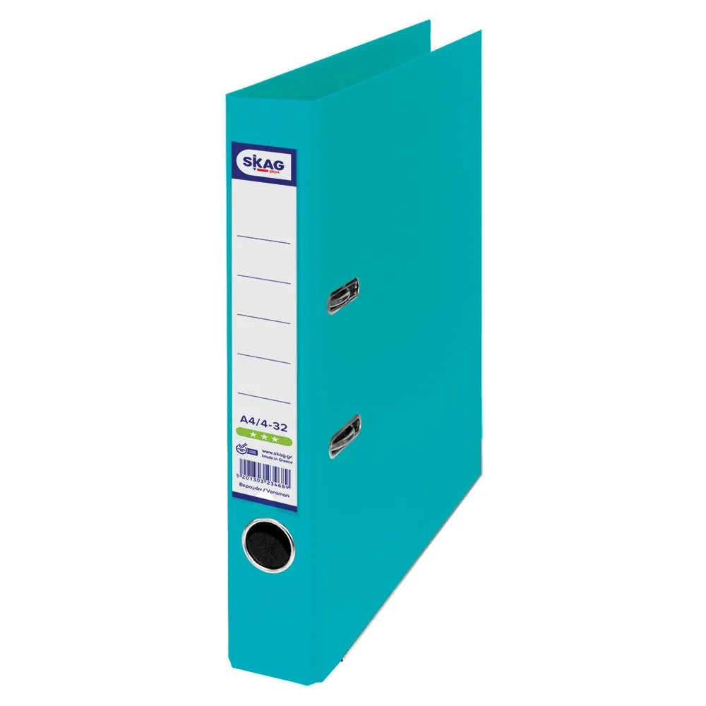 Lever Arch File A4 5Cm - Turquoise