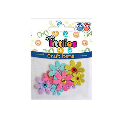 Jeweled Flowers 8Pcs