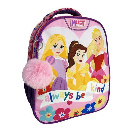 PRINCESS ALWAYS BE KIND School bag 1 zip fit A4