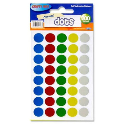 Stickers - Metallic Dots x200 stickers