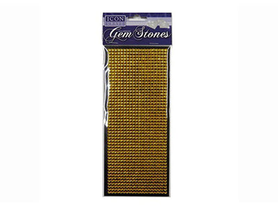 Gold Gem Stones Self Adhesive X1000Pcs